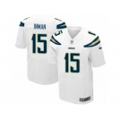 Men's Nike San Diego Chargers #15 Dontrelle Inman Elite White NFL Jersey