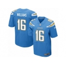 Men's Nike San Diego Chargers #16 Tyrell Williams Elite Electric Blue Alternate NFL Jersey