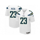 Men's Nike San Diego Chargers #23 Dexter McCoil Elite White NFL Jersey