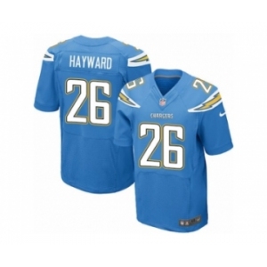 Men's Nike San Diego Chargers #26 Casey Hayward Elite Electric Blue Alternate NFL Jersey