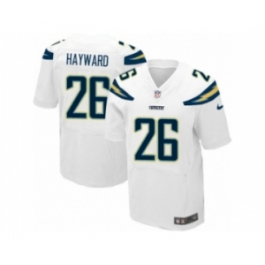 Men's Nike San Diego Chargers #26 Casey Hayward Elite White NFL Jersey