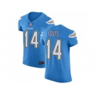 Nike Los Angeles Chargers #14 Dan Fouts Electric Blue Alternate Men Stitched NFL Vapor Untouchable Elite Jersey