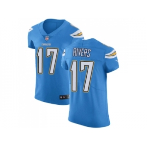 Nike Los Angeles Chargers #17 Philip Rivers Electric Blue Alternate Men Stitched NFL Vapor Untouchable Elite Jersey