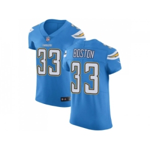 Nike Los Angeles Chargers #33 Tre Boston Electric Blue Alternate Men Stitched NFL Vapor Untouchable Elite Jersey