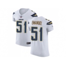 Nike Los Angeles Chargers #51 Kyle Emanuel White Men Stitched NFL Vapor Untouchable Elite Jersey