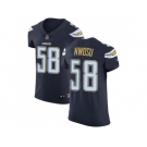 Nike Los Angeles Chargers #58 Uchenna Nwosu Navy Blue Team Color Men Stitched NFL Vapor Untouchable Elite Jersey