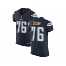Nike Los Angeles Chargers #76 Russell Okung Navy Blue Team Color Men Stitched NFL Vapor Untouchable Elite Jersey
