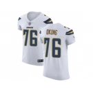 Nike Los Angeles Chargers #76 Russell Okung White Men Stitched NFL Vapor Untouchable Elite Jersey