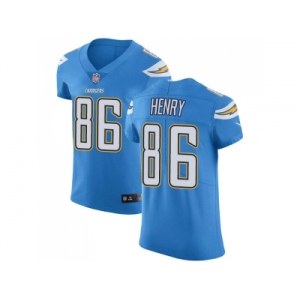 Nike Los Angeles Chargers #86 Hunter Henry Electric Blue Alternate Men Stitched NFL Vapor Untouchable Elite Jersey