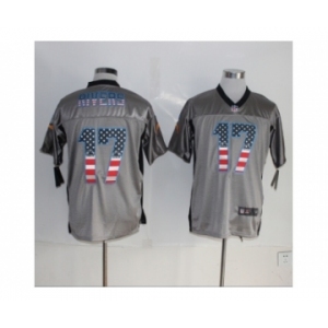 Nike San Diego Chargers #17 Philip Rivers grey Jerseys(Elite USA Flag Fashion)