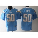 nike nfl jerseys san diego chargers #50 manti teo lt.blue[Elite]