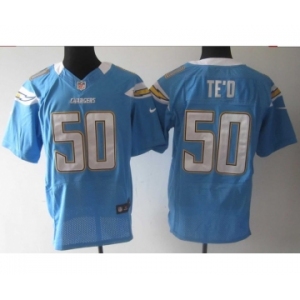 nike nfl jerseys san diego chargers #50 manti teo lt.blue[Elite]