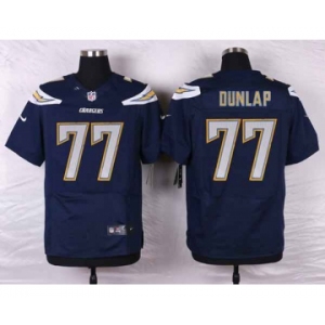 nike nfl jerseys san diego chargers #77 dunlap blue[new Elite]