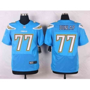 nike nfl jerseys san diego chargers #77 dunlap lt.blue[new Elite]