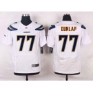 nike nfl jerseys san diego chargers #77 dunlap white[new Elite]