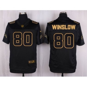 nike nfl jerseys san diego chargers #80 winslow black gold collection[Elite][winslow]
