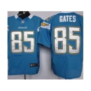 nike nfl jerseys san diego chargers #85 antonio gates lt.blue [Elite Jersey]