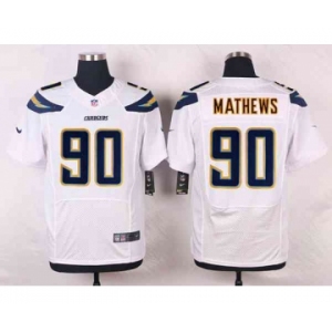 nike nfl jerseys san diego chargers #90 mathews white[new Elite]