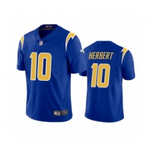 Los Angeles Chargers #10 Justin Herbert Royal 2020 NFL Draft Alternate Vapor Limited Jersey