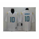 Los Angeles Chargers #10 Justin Herbert White 2020 NFL Draft Vapor Limited Jersey