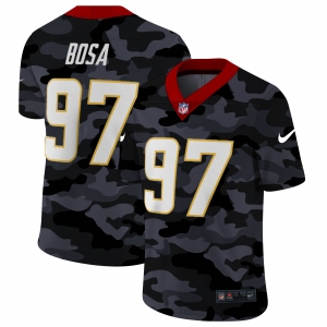 Men New Nike San Diego Chargers #97 Bosa 2020 Nike 2ndCamo Salute to Service Limited