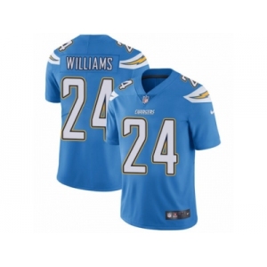 Men Nike Los Angeles Chargers #24 Trevor Williams Electric Blue Alternate Vapor Untouchable Limited Player NFL Jersey