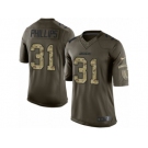 Men Nike Los Angeles Chargers #31 Adrian Phillips Limited Green Salute to Service NFL Jersey