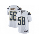 Men Nike Los Angeles Chargers #58 Nigel Harris White Vapor Untouchable Limited Player NFL Jersey