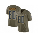 Men Nike Los Angeles Chargers #80 Kellen Winslow Limited Olive 2017 Salute to Service NFL Jersey