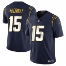 Men's Los Angeles Chargers #15 Ladd McConkey Navy 2024 Draft Vapor Limited Football Stitched Jersey