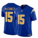 Men's Los Angeles Chargers #15 Ladd McConkey Royal 2024 F.U.S.E Draft Vapor Limited Football Stitched Jersey