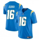 Men's Los Angeles Chargers #16 Casey Bauman Blue 2024 Vapor Limited Football Stitched Jersey