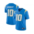 Men's Los Angeles Chargers 2022 #10 Justin Herbert Blue With 2-star C Patch Vapor Untouchable Limited Stitched Jersey