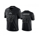 Men's Los Angeles Chargers #27 J.C. Jackson Black Reflective Limited Stitched Football Jersey