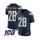 Men's Los Angeles Chargers #28 Brandon Facyson Navy Blue Team Color Vapor Untouchable Limited Player 100th Season Football Jersey