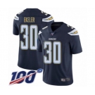 Men's Los Angeles Chargers #30 Austin Ekeler Navy Blue Team Color Vapor Untouchable Limited Player 100th Season Football Jersey