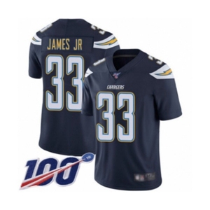 Men's Los Angeles Chargers #33 Derwin James Navy Blue Team Color Vapor Untouchable Limited Player 100th Season Football Jersey