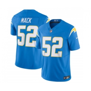 Men's Los Angeles Chargers #52 Khalil Mack Blue 2023 F.U.S.E. Vapor Untouchable Limited Stitched Jersey