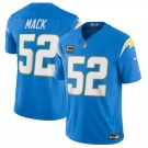 Men's Los Angeles Chargers #52 Khalil Mack Blue 2025 F.U.S.E With 4-Star C Patch Vapor Limited Stitched Football Jersey