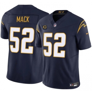 Men's Los Angeles Chargers #52 Khalil Mack Navy 2024 F.U.S.E. With 4-Star C Patch Vapor Untouchable Limited Stitched Jersey