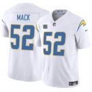 Men's Los Angeles Chargers #52 Khalil Mack White 2024 F.U.S.E. With 4-Star C Patch Vapor Untouchable Limited Stitched Jersey