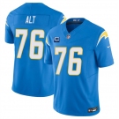 Men's Los Angeles Chargers #76 Joe Alt Blue 2025 F.U.S.E With 1-Star C Patch Vapor Limited Stitched Football Jersey
