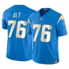 Men's Los Angeles Chargers #76 Joe Alt Light Blue 2024 Draft F.U.S.E. Vapor Limited Football Stitched Jersey