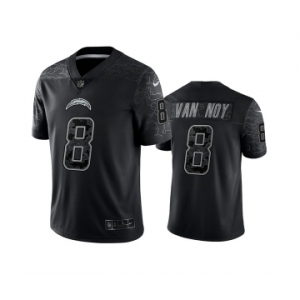 Men's Los Angeles Chargers #8 Kyle Van Noy Black Reflective Limited Stitched Football Jersey