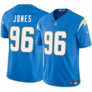 Men's Los Angeles Chargers #96 Naquan Jones Blue 2025 F.U.S.E. Vapor Limited Football Stitched Jersey