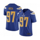 Men's Los Angeles Chargers #97 Joey Bosa Limited Electric Blue Rush Vapor Untouchable Football Jersey