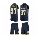 Men's Los Angeles Chargers #97 Joey Bosa Limited Navy Blue Tank Top Suit Football Jersey