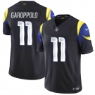 Men's Los Angeles Rams #11 Jimmy Garoppolo Black 2025 F.U.S.E. “Rivalries” Vapor Limited Football Stitched Jersey