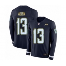 Men's Nike Los Angeles Chargers #13 Keenan Allen Limited Navy Blue Therma Long Sleeve NFL Jersey