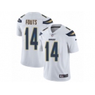 Men's Nike Los Angeles Chargers #14 Dan Fouts Vapor Untouchable Limited White NFL Jersey